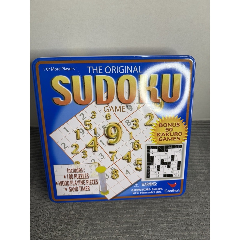 The Original Sudoku Game With 50 Bonus Kakuro Games Complete